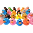 thumbnail image 2 of 6 Pack-Colorful Glitter Rubber Duckies (2.5") Assorted Neon Color Ducks Ducky Duck, 2 of 9