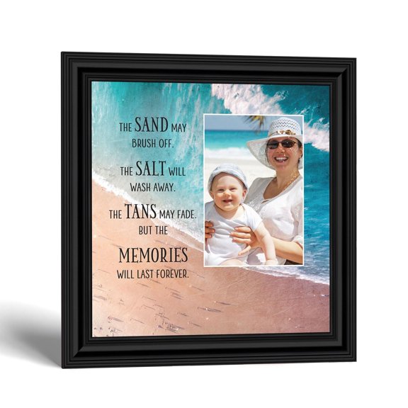 Memories Last Forever, Ocean Decor, Family Vacation Picture Frame, 6423B