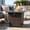Black Brown, variant on Harper & Bright Designs Patio Steel Propane Firepit with Steel Lid, 50000 BTU, Outdoor Square Gas-burning Fire Pit with Rocks for Deck Backyard, 28 inch, Black