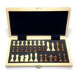 thumbnail image 2 of Wooden Chess Game Chess Board Foldable Travel Chess Board For Family Travel Gift For Children And Adults, 2 of 8