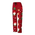BZGTZT Christmas Pajama Pants Women Flannel Fluffy Soft Funny PJS Cute