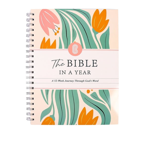 The Bible in a Year for Women: A 52-Week Daily Study Journal with Guided Reading Plan & Note-Taking Space - Spiral Bound Study Journal with Reflection Space (A5 8.26in*5.5) Spiral-bound