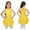 A Yellow, variant on iiniim Girls Sequins Figure Ice Skating Sleeveless Asymmetrical Ballet Leotard Tutu Skirted Costume 6-16
