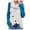Blue, variant on Vedolay Women's Suit Jackets Womens Rhinestone Fringe Casual Jacket Cropped Distressed Casual Jackets,Blue XXL