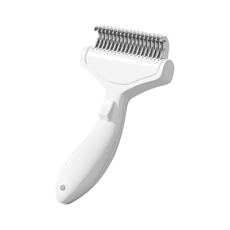 Multi-Functional Pet Brush With Rustproof Steel Teeth Removes Tangles & Loose Hair For All Dog Coat Types