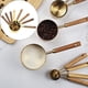 thumbnail image 4 of Juego de cucharas medidoras de acero inoxidable, juego de medición de cocina de metal dorado para café Copa de cucharada de medición, 4 of 6