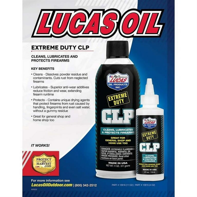 Lucas Oil 10915 Extreme Duty CLP, 4 Oz. Bottles, Case Of 12
