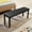 Black, variant on BALANBO Bed End Bench, Living Room Entrance Bench, Bedroom Seat Dining Table Chair, Bedroom, Living Room, Kitchen Wooden Bench (Brown)…