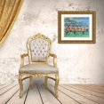 thumbnail image 3 of West, Ronald 14x12 Gold Ornate Wood Framed with Double Matting Museum Art Print Titled - Friends On The Jetty, 3 of 4