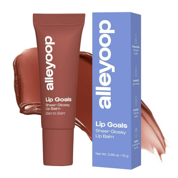 Bálsamo labial ALLEYOOP Lip Goals Glossy Sheer Rosy Brown Vegan