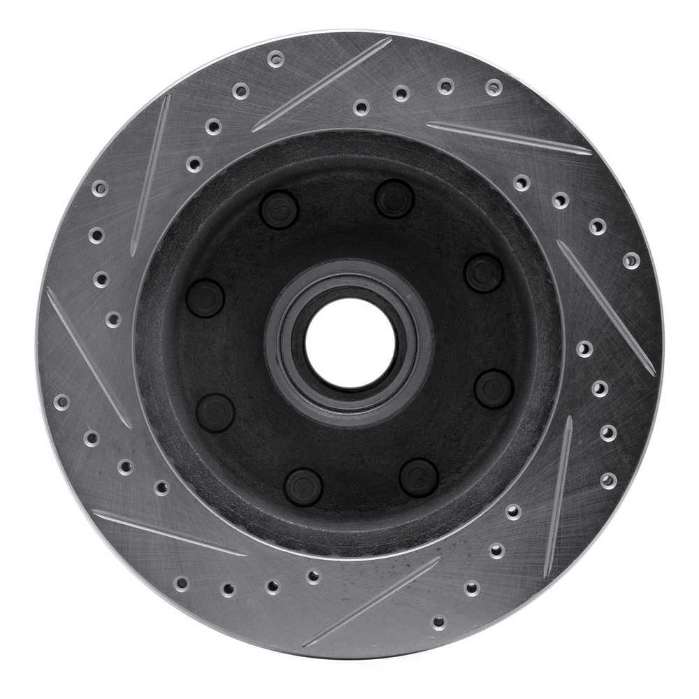 Dynamic Friction Company 631-54118R DFC Brake Rotor - Drilled And Slotted - Silver