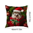 thumbnail image 2 of Christmas Pillow Covers 17.7In Zipper Soft Fabric Accent, 2 of 6