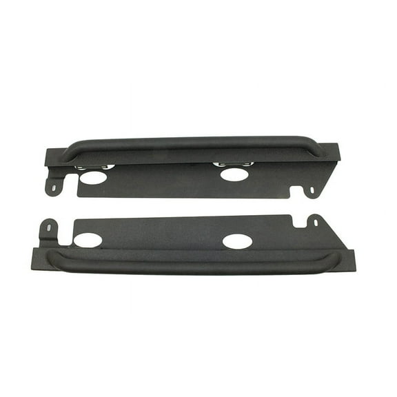 Fishbone Offroad 07-18 Jeep Wrangler JK 2 Door Rubicon Steel Rock Slider - Black Textured Powdercoat