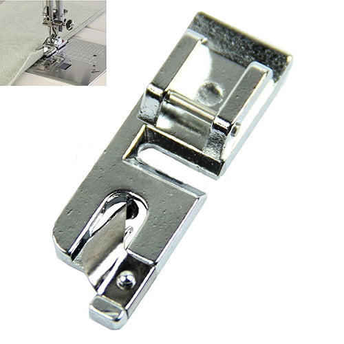 Naierhg 1Pc Rolled Hem Foot for Brother Janome Singer Silver Color Bernet  Sewing Machine