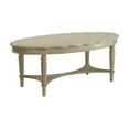 thumbnail image 4 of Coastal Coffee Table - French Style Living Room Table, Antique White Wood Table, 50x28x19 Inch, 4 of 8