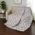 thumbnail image 5 of Hello Kitty Rainbow Bows Quilted Throw Blanket 60x80 inches, Kids Character Bedding, 5 of 6