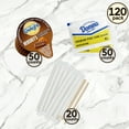 thumbnail image 2 of International Delight, HERSHEY'S Chocolate Caramel, Single-Serve Non-Dairy Coffee Creamer 0.5 fl. oz + Domino Cane Sugar + Wooden Coffee Stirrers l 120 counts, 2 of 6