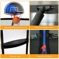 thumbnail image 5 of KOFUN Trampoline for Kids and Adults, 1000LBS 12FT Trampoline with Safety Net, Basketball Hoop, 4 Wind Stakes, Light, Sprinkler, 8 Socks - Recreational Trampoline for Backyard, 5 of 7