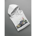 thumbnail image 3 of Colorful Racing Car Hoodie Men - Men Hoodie, White, Medium, 3 of 4