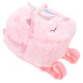 thumbnail image 3 of Miangastore Adorable Backpack Unicorn Style Plush School Bag Pink 1Set, 3 of 8