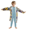 thumbnail image 7 of FORMRS Kids Bathrobe Unisex Hooded Robe Toddler Pajamas Sleepwear, Size 4-6T, Colorful Flowers, 7 of 7