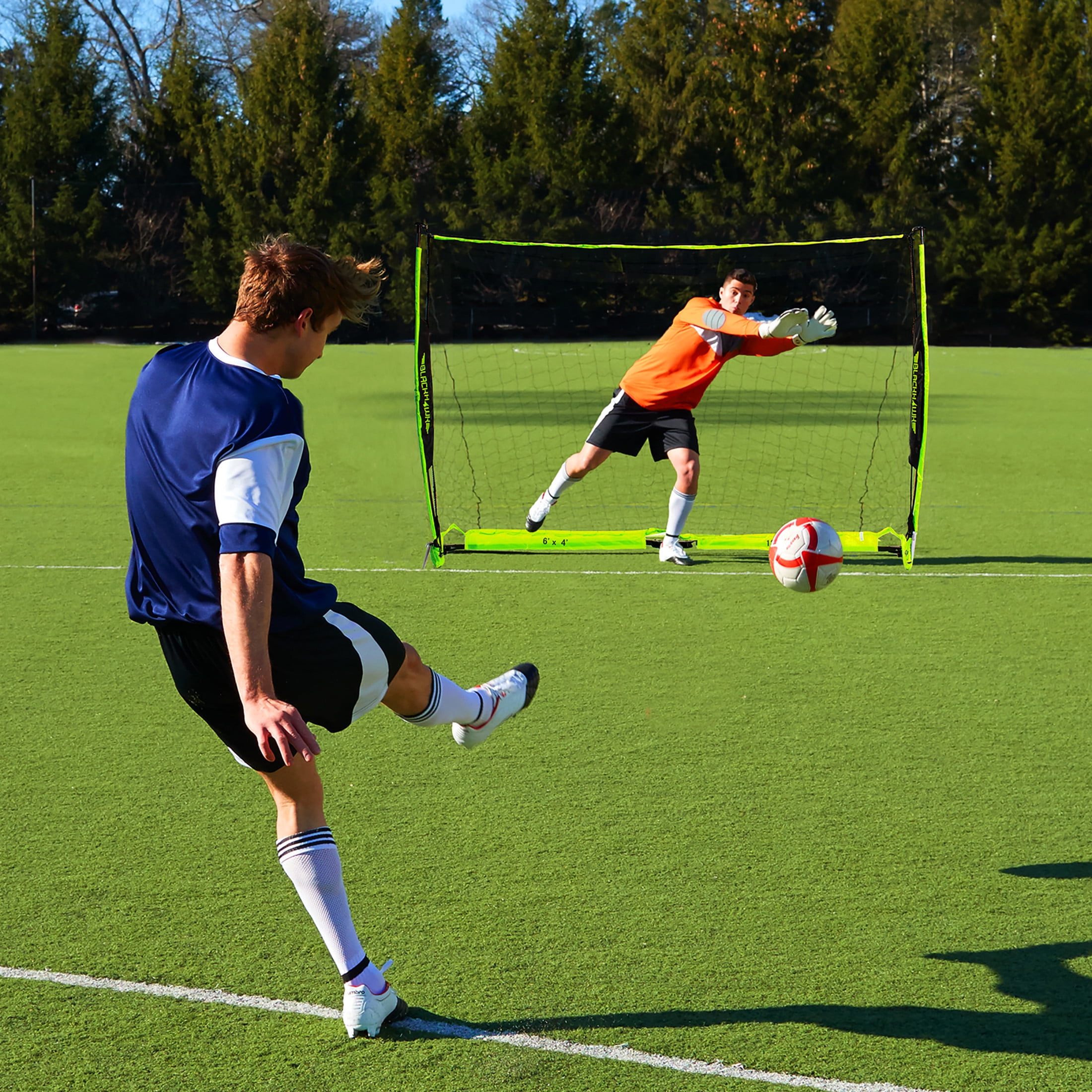 Franklin Sports Blackhawk Deluxe Soccer Goal - Pop up 6' x 4' Soccer Goal Net
