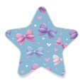 thumbnail image 2 of Star Night Light Auto On/Off Plug-in Wall Light with Light Sensor Warm White LED for Home Party Pink and Purple Bows, 2 of 6