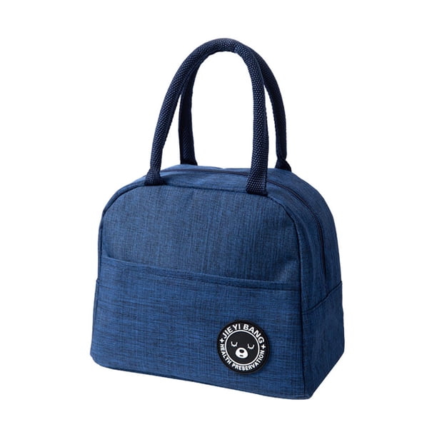 Bolsa de almuerzo térmicamente aislada Bolsa portátil de aislamiento térmico Caja de almuerzo bento reutilizable Organizador de almuerzo a prueba de fugas Bolsa de transporte de comida para preparar