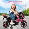 thumbnail image 5 of 6V Kids Motorcycle with Training Wheels & Remote Control, Electric Ride-On Toy with Music & Headlight, Toddler Bike Gifts for Boys Girls Ages 3-6, 5 of 9