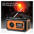 thumbnail image 3 of Weather Alert Radio Solar Hand Crank Multifunction Radio Flashlight Power Bank For Outdoor Survival ,Handy Bright, 3 of 4