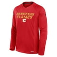 thumbnail image 2 of Men's Fanatics Red Calgary Flames Authentic Pro Rink Tech Raglan Long Sleeve T-Shirt, 2 of 3