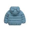 thumbnail image 3 of Usaibhir Winter Down Coats for Kids Baby Boys Girls Light Puffer Padded Jacket Bear Hoods Toddler Outerwear 1-6T, 3 of 7