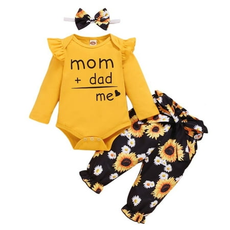 

Oaktree Baby Pure Color Long Sleeve Jacket + Floral Pants + Hair Band 3 Pieces Set