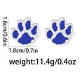 thumbnail image 2 of Gemelos con estampado de patas para hombre, esmalte azul, diseño de pata de gato, 2 of 3