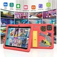 thumbnail image 3 of Contixo 10" Kids Tablet, 2025 Model, 80 FREE Disney eBooks, 32GB, Educational Android Tablet for kids 3-12, Parental Controls, Kid-Proof Case with Kickstand, Android 13 - Red, 3 of 9