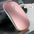 thumbnail image 3 of Wireless Charging Mouse - Bluetooth 5.0 & 2.4G Dual Mode Silent Mouse - Ergonomic Portable Computer Mouse with Adjustable DPI - for Laptop/Tablet/PC, 3 of 8