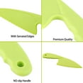 thumbnail image 4 of Set of plastic kitchen knives for children, children safe nylon chef's knife for cutting bread, salads, 4 of 6