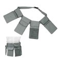 thumbnail image 2 of Cinturón de herramientas de jardín con 4 bolsas Lona impermeable Cintura de jardín TFixol  Bolsa de almacenamiento, 2 of 7