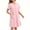Pink, variant on Bovxnpu Nightgowns for Women, Women's Nightgown Cotton Sleep Shirts Short Sleeve Nightshirt Pullover Nightdress Soft Sleepwear Bathrobe