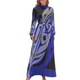thumbnail image 2 of El Regalo - Vestido Largo Azul ropa para mujer vestido de noche, 2 of 5