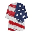thumbnail image 5 of UVEASISHA Fourth of July Cardigan for Women 3/4 Sleeve Lightweight Cardigans USA Stars and Stripes Print Kimono Jackets Independence Day Beach Coverups Multicolor XXL, 5 of 6