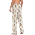 thumbnail image 6 of Gingerbread Cute Men's Pajama Pants with Pocket Lounge Pants Pajama Sleep Pant Pj Comfortable, 6 of 7