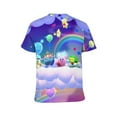 thumbnail image 3 of Game Kirby Character Unisex Short Sleeve T Shirt Daily Novelty 3D Printed T-Shirts Soft Comfortable Tee Shirt Top For Men And Women, 3 of 7