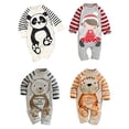 thumbnail image 3 of StylesILove Infant Toddler Long Sleeve Soft Cotton Unisex Baby Coverall Jumpsuit (80/6-12 Months, Bear Grey), 3 of 3
