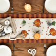 thumbnail image 6 of mubwai Pumpkin Bowknot Buffalo Plaid Fall Table Runner,Seasonal Autumn Kitchen Dining Table Decoration for Home Party Decor 13x72 Inch, 6 of 6