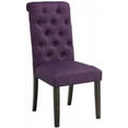 thumbnail image 3 of Upholstered Dining Chairs Set of 2, High Seat Back Dining Chair with Solid Wood Legs, 3 of 3