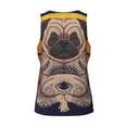 thumbnail image 5 of Gaeub Pug dog Yoga Men's Athletic Tank Top, Workout Sleeveless Shirts, Running Tank Tops for Gym, Running, Training - XX-Large, 5 of 9