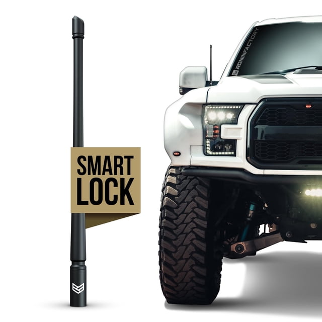 Antena de camión Ronin Factory SmartLock de 30 cm para Ford F150 Bronco Raptor Lightning y RAM