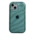 thumbnail image 3 of Funda transparente con patrón de ondas para iPhone 14, 13 Pro Max, 12, 11, X, XR, XS Max, 7, 8, 14 Plus, funda suave anticaídas y a prueba de golpes, 3 of 5