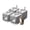 White-4 Pack, variant on LCZLBRRD Foldable Cat Litter Box for Kitten to Adult Cat, Fully Enclosed with Scoop, Odor Control, Yellow & Grey